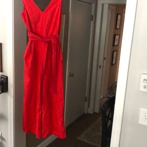 Red JCrew jumpsuit/romper. Brand new, never worn.
